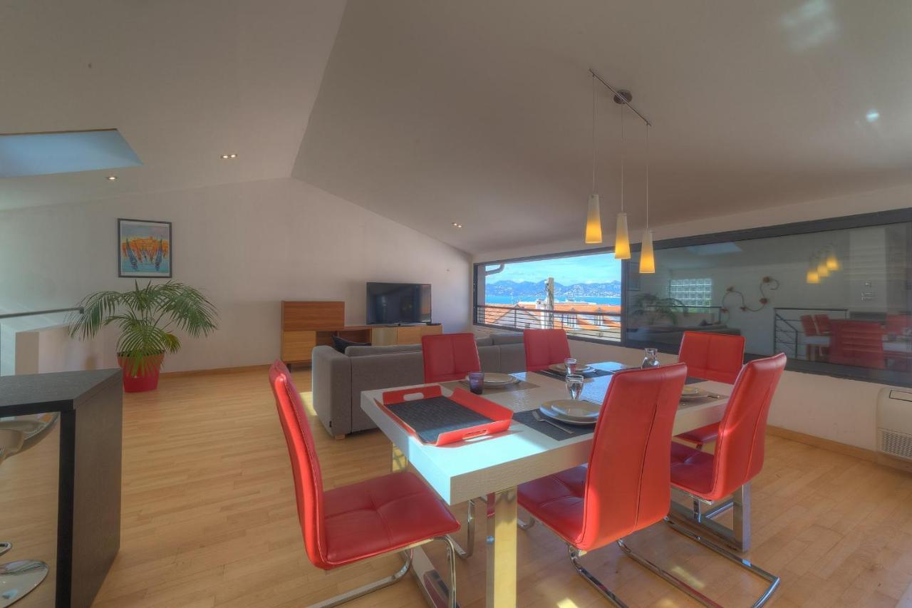 Immogroom - Beautiful Duplex - Sea View - Quiet - Ac - Wifi - Garage Cannes Exterior foto